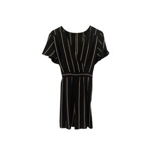 Black & White Pinstripe Romper